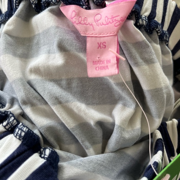 Lilly Pulitzer Emmett Maxi Dress Sailboat Stripe Navy Size XS - Picture 3 of 5